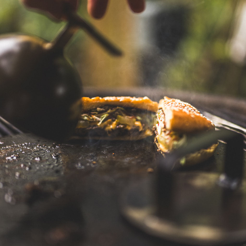 Accessoire Brasero Kit Smash Burger Professionnel 6 Pièces - Presse, Spatules Et Cloches à Fromage Pour Plancha Spatules Cloches Fromage