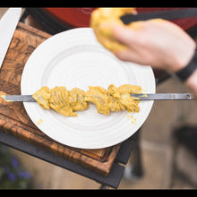 Load image into Gallery viewer, Hand Forged Broad Skewers x 4