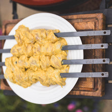 Load image into Gallery viewer, Hand Forged Broad Skewers x 4