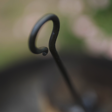 Load image into Gallery viewer, hand forged flambadou handle with curled detail